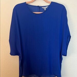 Naked Zebra Blue Boxy Blouse